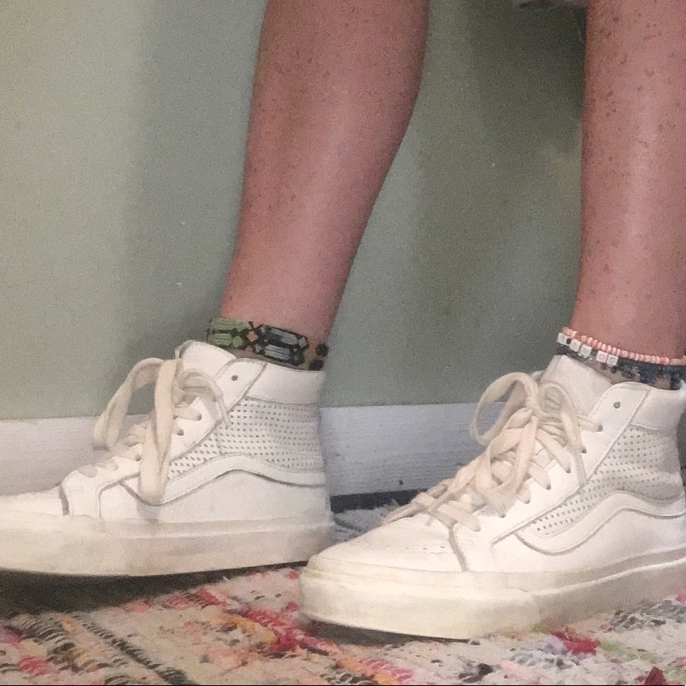 White high top vans